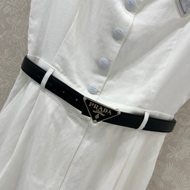 PRADA LONG DRESS WITH ELASTIC WAISTBAND 275252