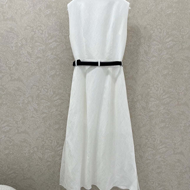 PRADA LONG DRESS WITH ELASTIC WAISTBAND 275252