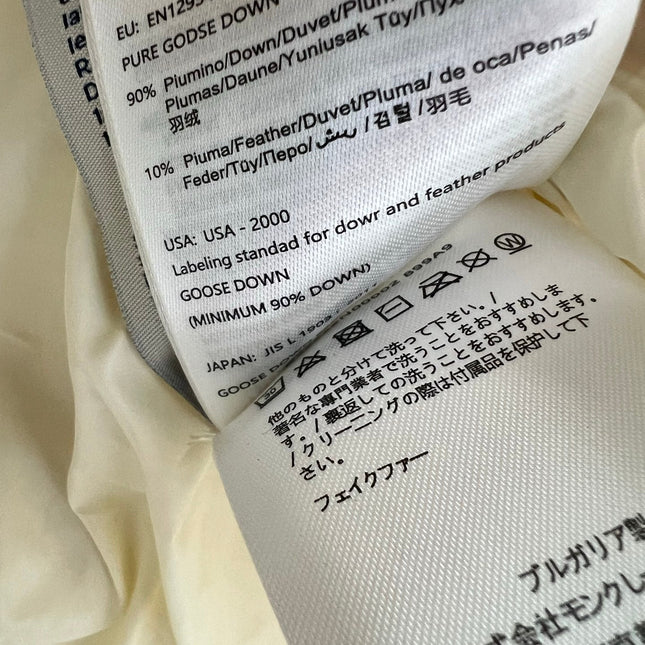 MONCLER 25S DOWN VEST IN WHITE 104
