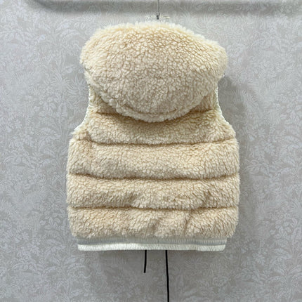 MONCLER 25S DOWN VEST IN WHITE 104