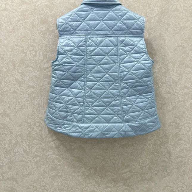MONCLER 25S DOWN VEST IN BLUE 098