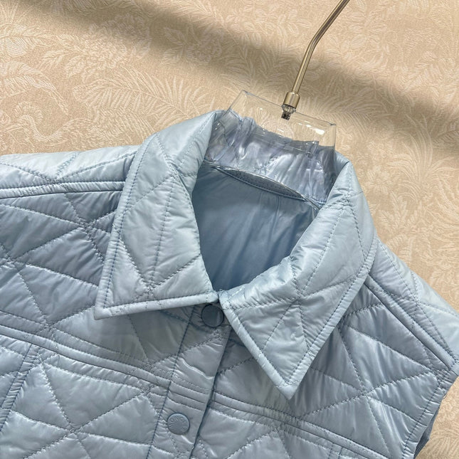 MONCLER 25S DOWN VEST IN BLUE 098