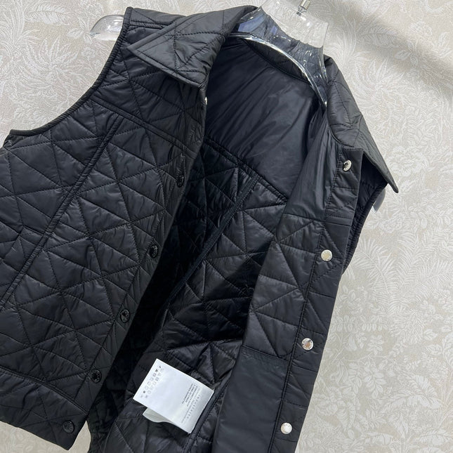 MONCLER 25S DOWN VEST IN BLACK 100