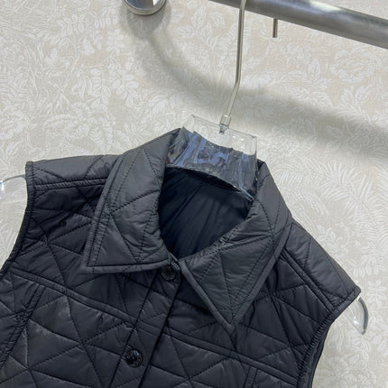 MONCLER 25S DOWN VEST IN BLACK 100