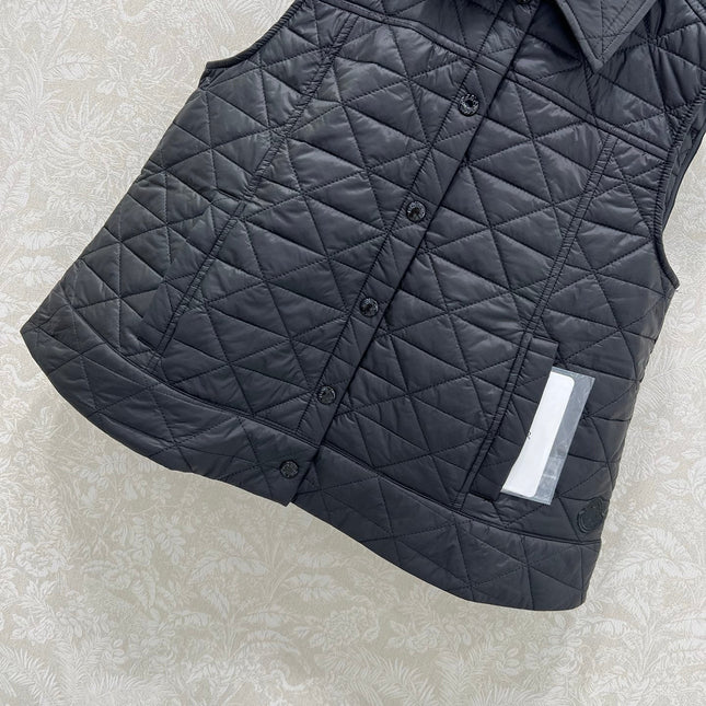 MONCLER 25S DOWN VEST IN BLACK 100
