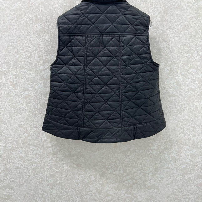 MONCLER 25S DOWN VEST IN BLACK 100