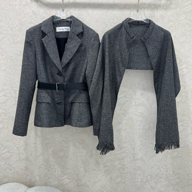 DIOR 25S BELTED KNIT CARDIGAN STYLE 012