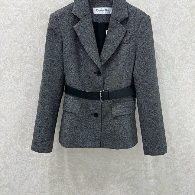 DIOR 25S BELTED KNIT CARDIGAN STYLE 012