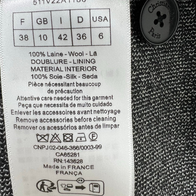 DIOR 25S BELTED KNIT CARDIGAN STYLE 012