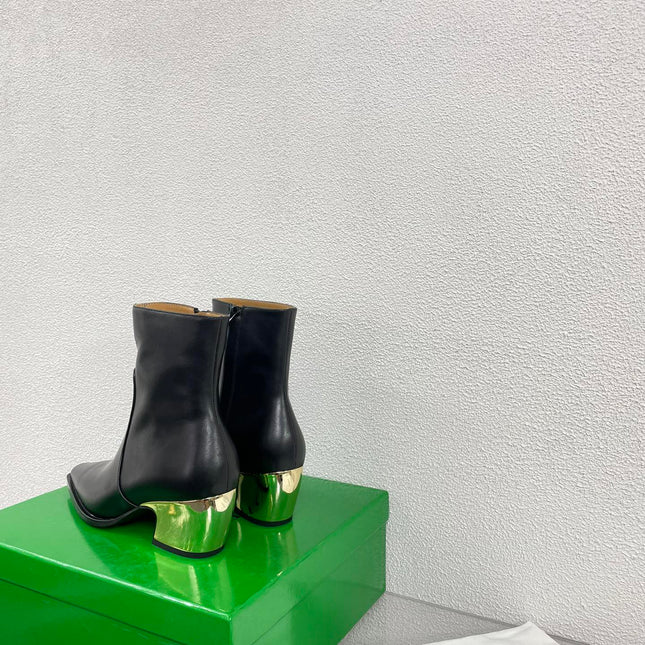 TEX ANKLE BOOT IN BLACK CALFSKIN