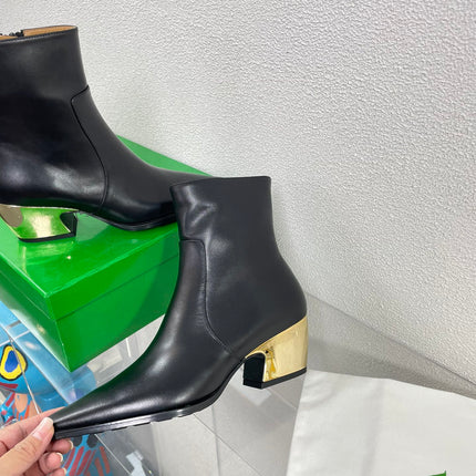 TEX ANKLE BOOT IN BLACK CALFSKIN