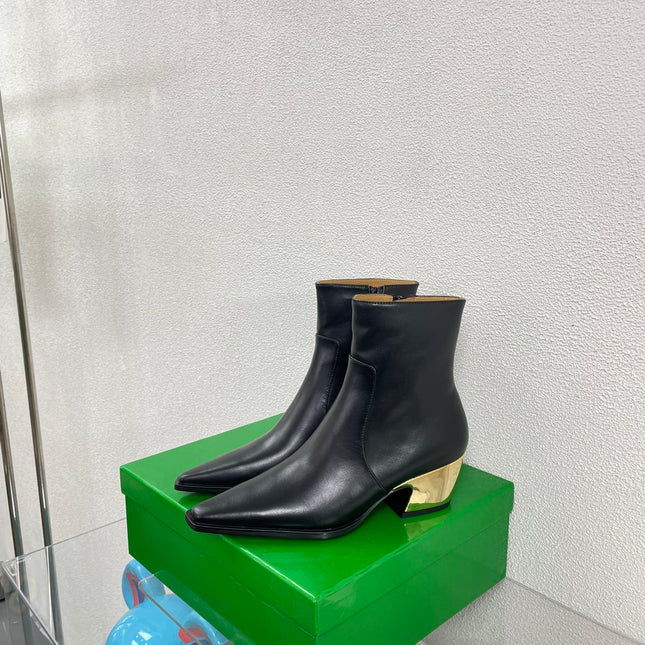 TEX ANKLE BOOT IN BLACK CALFSKIN
