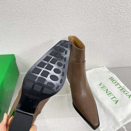 TEX ANKLE BOOT IN MEDIUM BROWN CALFSKIN