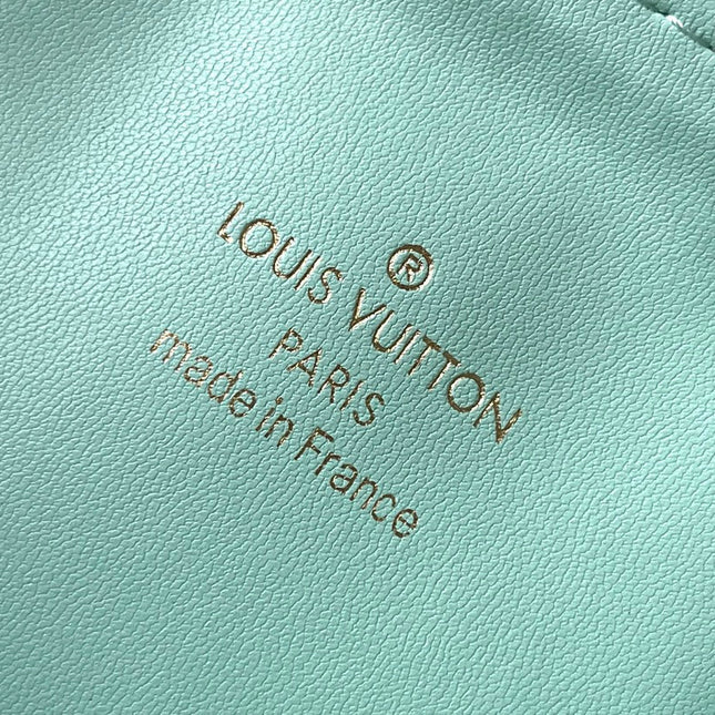 COUSSIN PM 26 IN JASMINE PINK MONOGRAM EMBOSSED LAMBSKIN