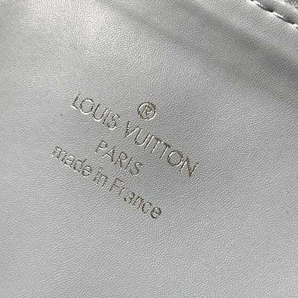 COUSSIN PM 26 IN GRAY MONOGRAM EMBOSSED LAMBSKIN