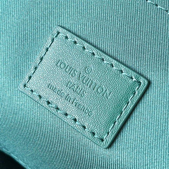 SOUL TRUNK 19 IN GREEN MONOGRAM HERITAGE CANVAS SILVER HARDWARE