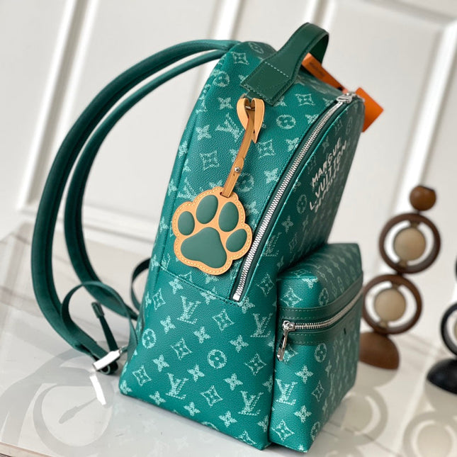 DISCOVERY BACKPACK 38 IN GREEN MONOGRAM HERITAGE CANVAS