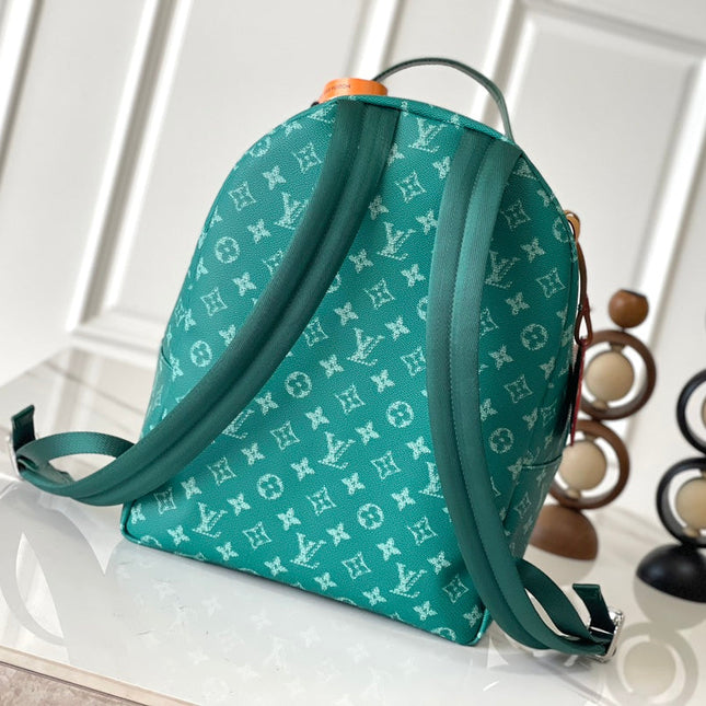 DISCOVERY BACKPACK 38 IN GREEN MONOGRAM HERITAGE CANVAS