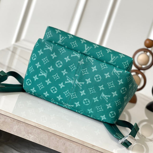 DISCOVERY BACKPACK 38 IN GREEN MONOGRAM HERITAGE CANVAS