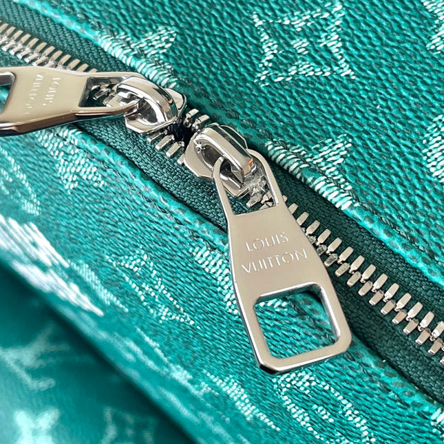DISCOVERY BACKPACK 38 IN GREEN MONOGRAM HERITAGE CANVAS