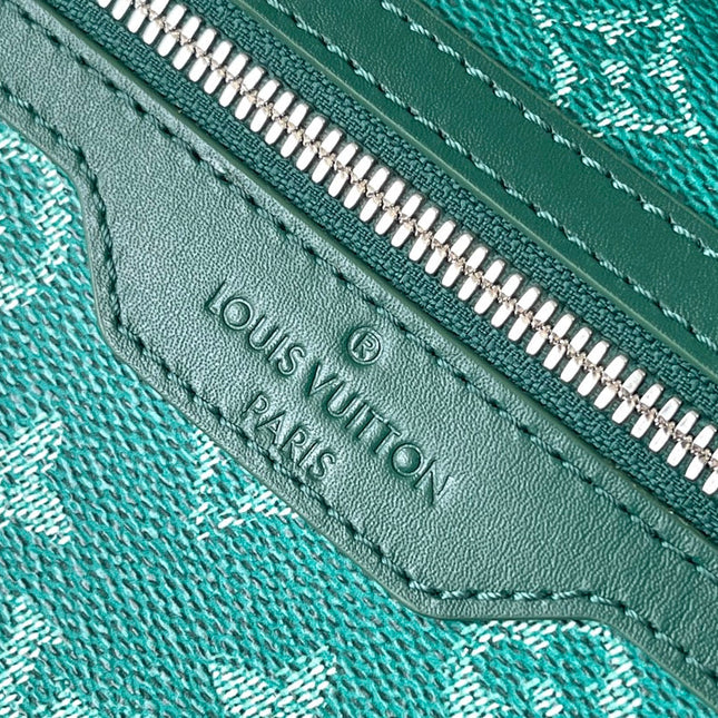 DISCOVERY BACKPACK 38 IN GREEN MONOGRAM HERITAGE CANVAS