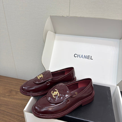 MOCCASIN 2.5 CM IN MAHOGANY RED PREMIUM LAMBSKIN