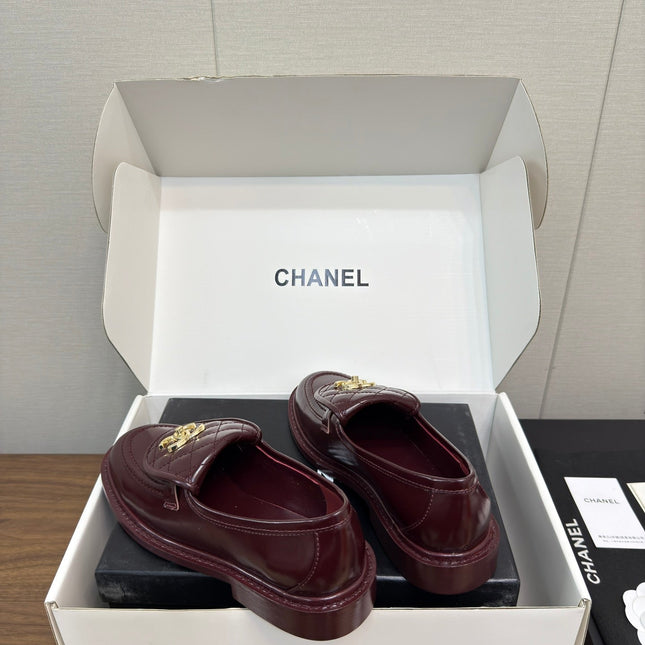 MOCCASIN 2.5 CM IN MAHOGANY RED PREMIUM LAMBSKIN