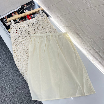 MONCLER LACE SHORT-SLEEVE DRESS SET 276662