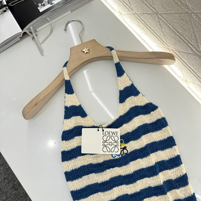 LW 25S HALTER NECK KNIT TOP 265546