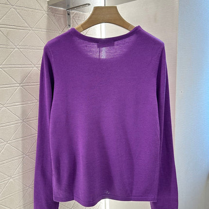 MIU 25S TEXT LOGO KNIT TOP 265531