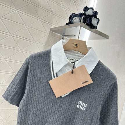 MIU 25S TWO PIECE KNIT JACKET 265538