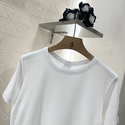LV 25S EMBROIDERED CROP TEE IN COTTON 265558