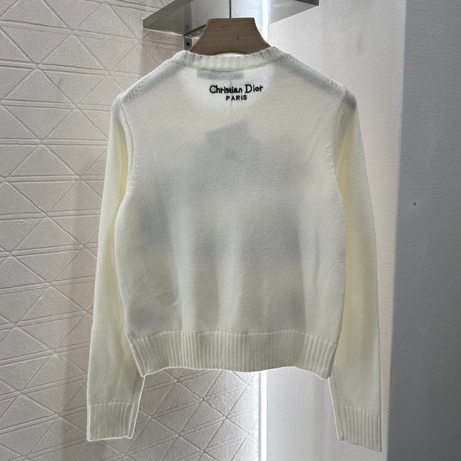 DIOR EMBROIDERED LANDSCAPE KNIT SWEATER 272312