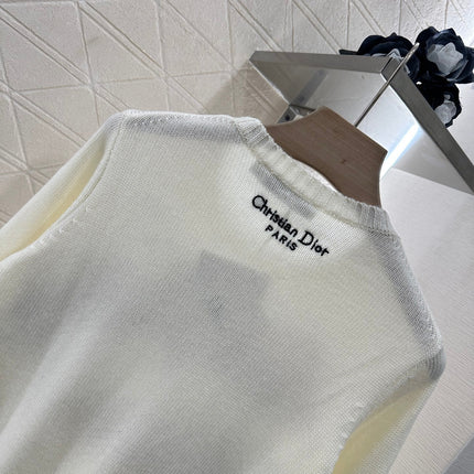 DIOR EMBROIDERED LANDSCAPE KNIT SWEATER 272309