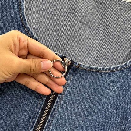 PRADA DENIM POCKET BLAZER DRESS 276614