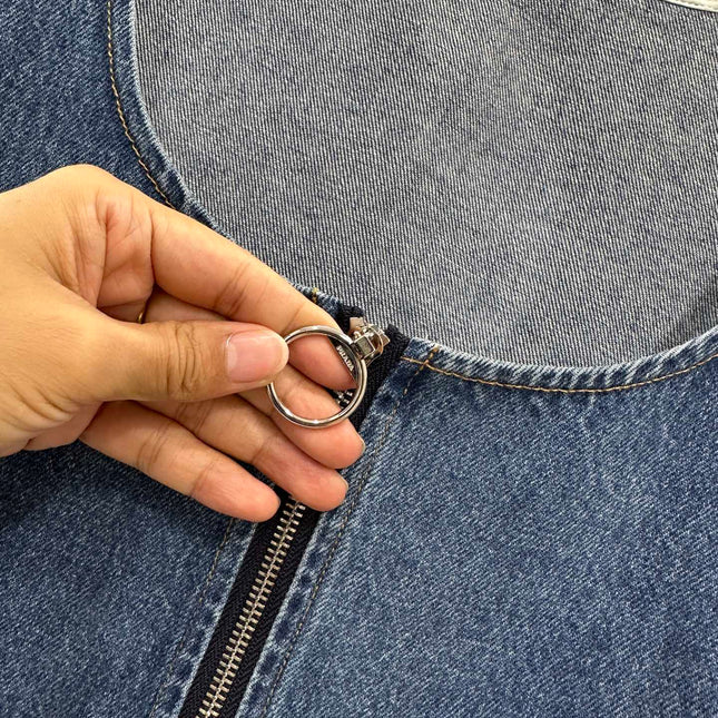 PRADA DENIM POCKET BLAZER DRESS 276614
