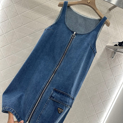 PRADA DENIM POCKET BLAZER DRESS 276614