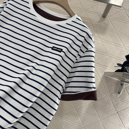 MIUMIU REVERSIBLE OVERSIZED CREW NECK TEE 276642