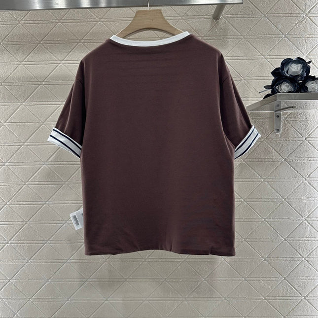 MIUMIU REVERSIBLE OVERSIZED CREW NECK TEE 276642