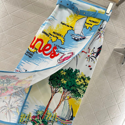 DIOR CITY-PRINT SKIRT 276606