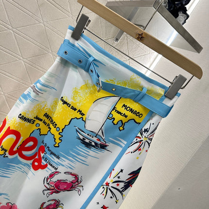 DIOR CITY-PRINT SKIRT 276606