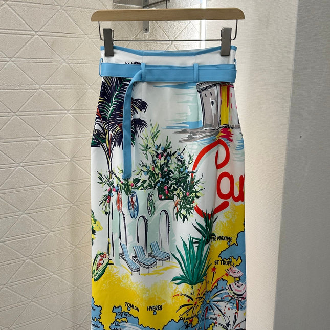DIOR CITY-PRINT SKIRT 276606