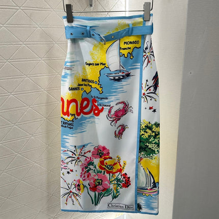 DIOR CITY-PRINT SKIRT 276606