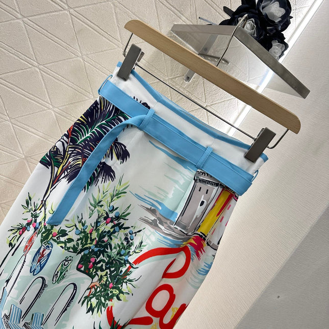 DIOR CITY-PRINT SKIRT 276606
