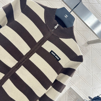 MIUMIU ZIP-UP KNIT TOP STYLE 20