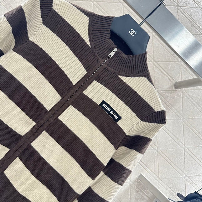 MIUMIU ZIP-UP KNIT TOP STYLE 20