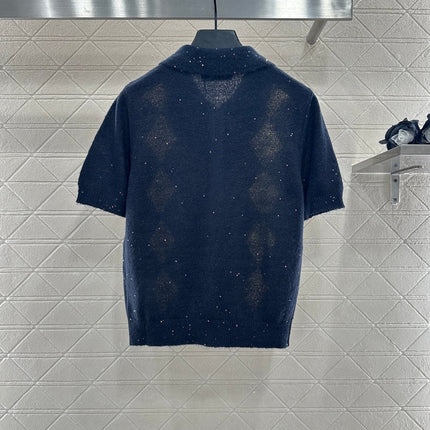 MIUMIU SHORT-SLEEVE KNIT TOP STYLE 22