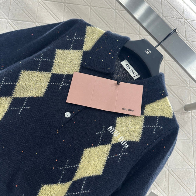 MIUMIU SHORT-SLEEVE KNIT TOP STYLE 22