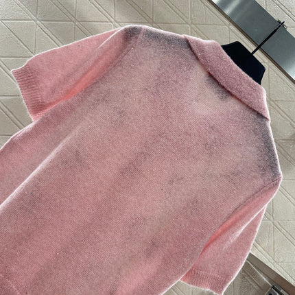 MIUMIU SHORT-SLEEVE KNIT TOP STYLE 24