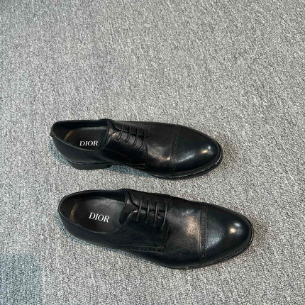 CD TIMELESS OXFORD BLACK EMBOSSED CALFSKIN